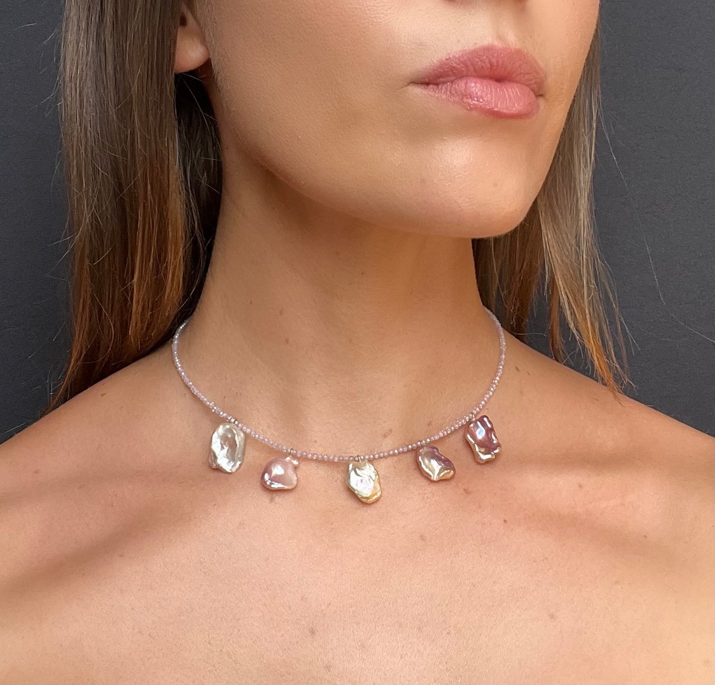 Ombré Keshi Pearl Necklace